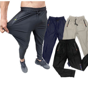 Kit 3 Calças Esportivas Dry Fit Seda Fria – Secagem Rápida & Respirável